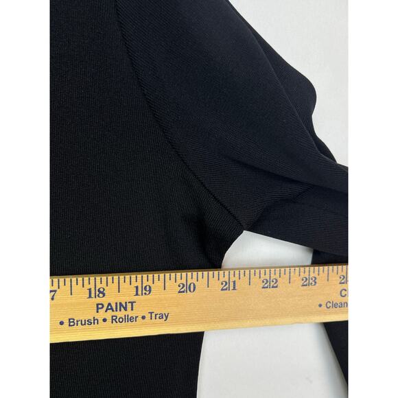 Misook Women's Size Large Black Lightweight Long Sleeve Open Front Cardigan - Picture 5 of 6